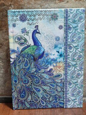 Punch Studio Journal Peacock Magnetic Closure 100 Ruled Sheets